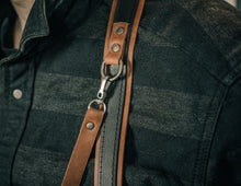 Camera Leather Harness Strap Brown Black