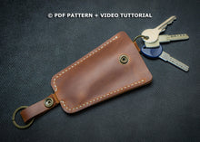 DIY Key Sleeve | Leather key holder PDF Pattern | Key Case Pattern | How to make key cover