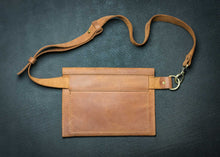 Belt bag brown leather