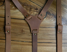 Leather Suspenders Women, Vintage Custom Suspenders Womens, Leather Tan Braces for Woman and Men, Unisex Suspenders Genuine Real Leather
