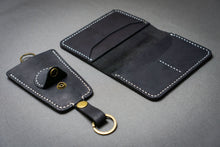 Gift Set | Black Leather Wallet & Keychain Holder Case