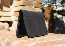 Mens Black Leather Wallet- Leather Accessories