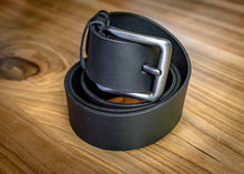 Black Leather Belt | Men’s Designer Belt "Quill" | Handmade