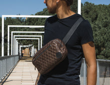 Leather Waist crossbody Bag for man