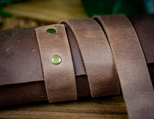 Leather Collector Coin Roll Brown
