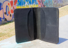 Black Leather Wallet- Fashion Racing | HandCrafted and Personalized