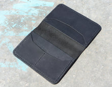 Black Leather Wallet- Fashion Racing, HandCrafted, Personalized