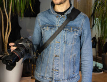 Black Leather Camera Harness Strap
