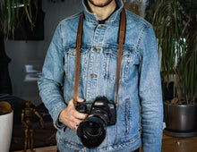 Brown Leather Camera Neck Strap