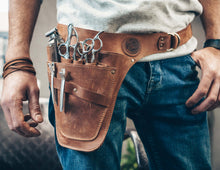 Leather Tool Belt for Florist, Barber, Hair Stylist, Gardener, Hairdresser, Farm Work