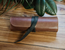 Paint Brush Roll, Leather Tool Bag, Artist Travel Case, Tool Kit, Craft Tool Roll, Pencil Wrap, Gift For Painter, Artist Supply Bag