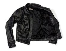 “Trucker” Women’s Black Leather Jacket, Motorcycle ladies jacket