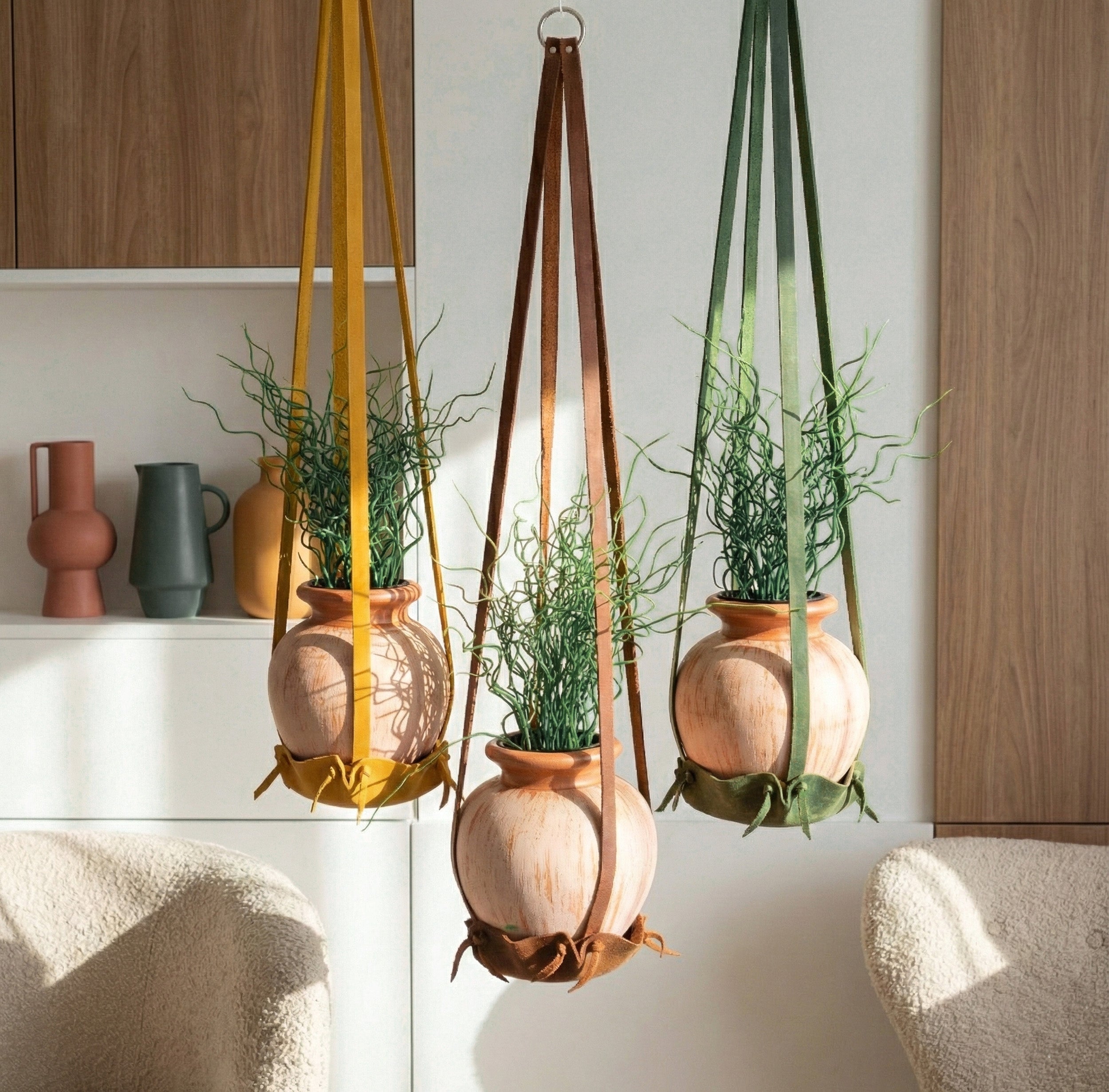 plant hanger leather Leather Plant Hanger – Full Grain Leather Indoor Hanging Planter – Product Video