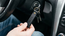 Personalized Leather Keychain 12 x 1.5 cm – Custom Name Engraved Key Strap, Gift for Him or Her