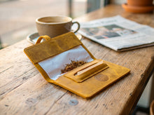 Leather Tobacco Pouch, Wrap Closure, Fits 25g-50g Baccy Packs