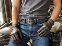 Handcrafted Black Croc Embossed Leather Belt, Brushed Silver Buckle