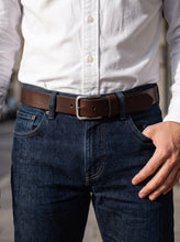 Burgundy Leather Belt — Oxblood Full Grain, Distressed Silver Buckle