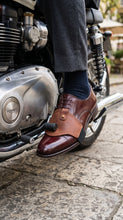 Motorcycle Shifter Boot Protector – Full Grain Leather Gear Cover + KeiChain
