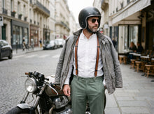 Bretelles en cuir renforcé | Cadeau personnalisé pour homme | Fait main