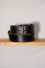 Artisano handmade dark brown leather belt men