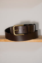 brown leather belt with brass buckle, handmade men’s belt, genuine leather belt by FashionRacing