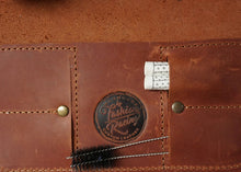 Full-Grain Leather Pipe Pouch for 2 Pipes | Roll-Up Tobacco Case | Handcrafted in Spain