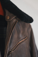 Men’s pilot jacket with shearling collar