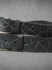 Black leather Belt 38 mm 43 mm for men women