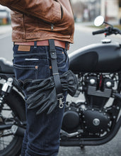 Handcrafted Leather Glove Strap Holder – Personalized Belt Clip for Gloves by FashionRacing