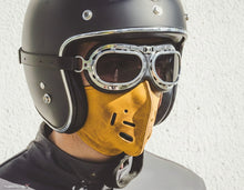 Motorcycle Leather Mask, Cafe Racer Helmet Mask