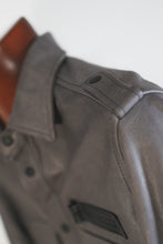 Leather Shirt Jacket for Men – Minimalist Trucker Style