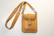 Handcrafted Yellow Leather Crossbody Bag for Women – Small Genuine Leather Purse