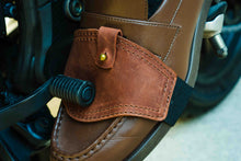 Protector de la palanca de cambios de motocicleta – Funda de cuero de plena flor