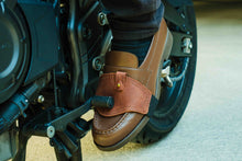 Protector de la palanca de cambios de motocicleta – Funda de cuero de plena flor