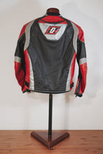 Men’s Motorcycle Sport Leather Jacket – Black & Red Cowhide by Fashion Racing