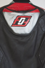 Men’s Motorcycle Sport Leather Jacket – Black & Red Cowhide by Fashion Racing