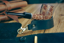 Шкіряний чохол для люльки на 2-3 люльки | Дорожній футляр для тютюну | Персоналізований подарунок для курців люльок