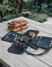 Шкіряний чохол для люльки на 2-3 люльки | Дорожній футляр для тютюну | Персоналізований подарунок для курців люльок