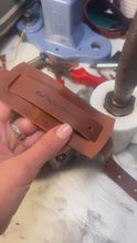 Handmade brown leather camera wrist strap, personalized camera accessory for photographers
