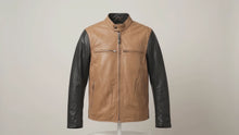 mens-tan-black-leather-cafe-racer-motorcycle-jacket