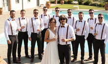 Leder Hosenträger mit Fliege Personalisierte Hosenträger Fliege für Trauzeugen Männer Frauen Leder Hosenträger Ringträger Toodler Boys Geschenk