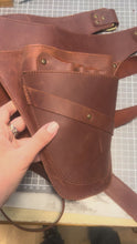 Leather Tool Belt with Scissor Holster | Hairdresser, Barber, Florist, Gardener