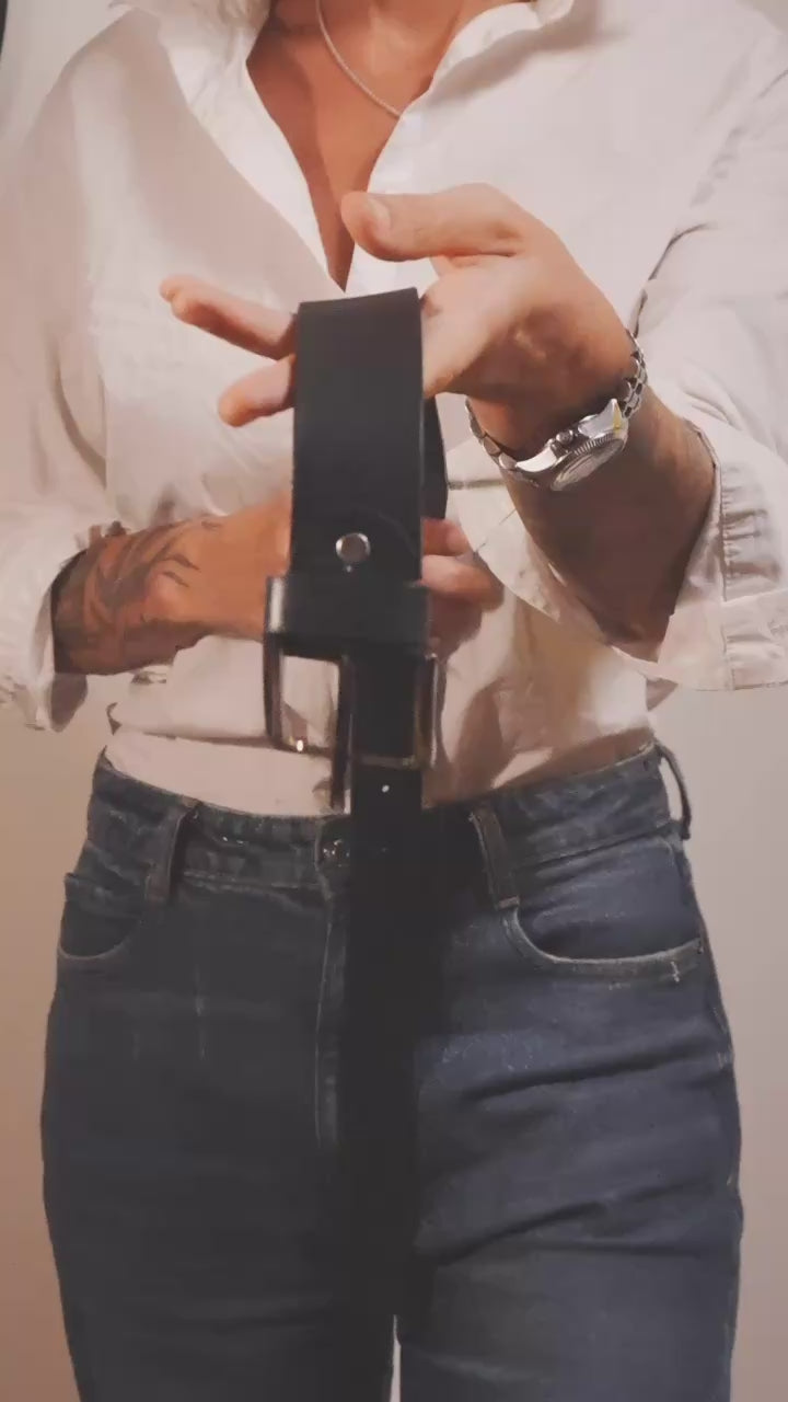 handcrafted leather belt