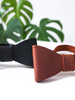 Wedding leather bow tie / groomsmen bow tie / brown leather bow tie / handmade leather bow tie / black leather bow tie / personalized gift