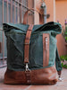 Waxed Canvas Leather Backpack