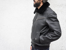 Black Aviator Leather Jacket