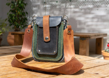 Cute leather crossbody bag for women