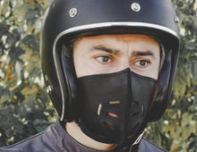 custom black leather helmet mask
