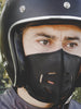 custom black leather helmet mask