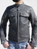 Leather Jacket, Cafe Racer Leather Jacket, Custom Leather Jacket, Diamond Stitch Leather Jacket, Motorcycle Leather Jacket, Motorbike Jacket